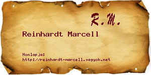 Reinhardt Marcell névjegykártya